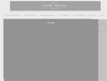 Tablet Screenshot of cindywilsonphoto.com